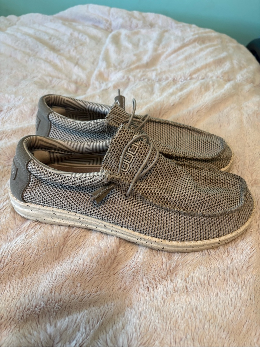 Hey Dude Men's Wally Sox shoes in Ash color
